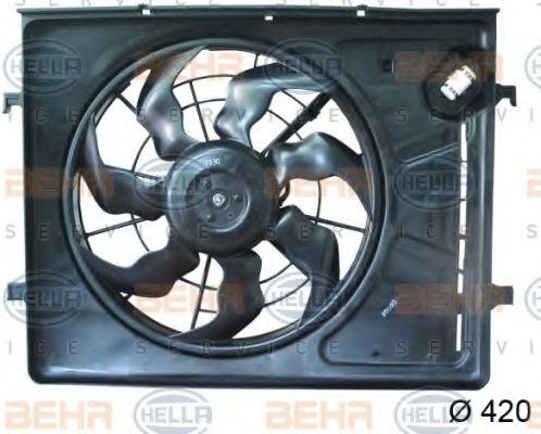 Вентилятор, охлаждение двигателя BEHR HELLA SERVICE 8EW 351 043-191