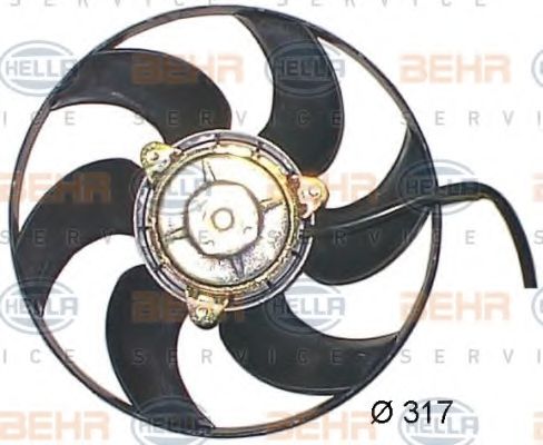 Вентилятор, охлаждение двигателя BEHR HELLA SERVICE 8EW 351 044-201