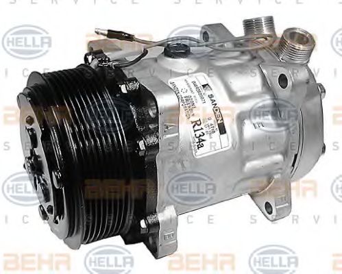 Компрессор, кондиционер BEHR HELLA SERVICE 8FK 351 126-261