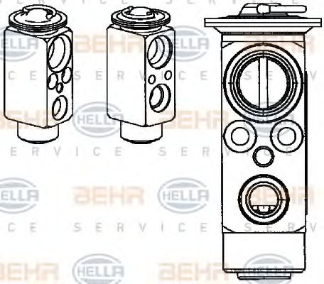 Расширительный клапан, кондиционер BEHR HELLA SERVICE 8UW 351 234-391