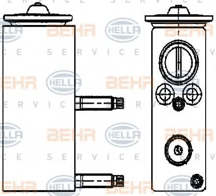 Расширительный клапан, кондиционер BEHR HELLA SERVICE T0246