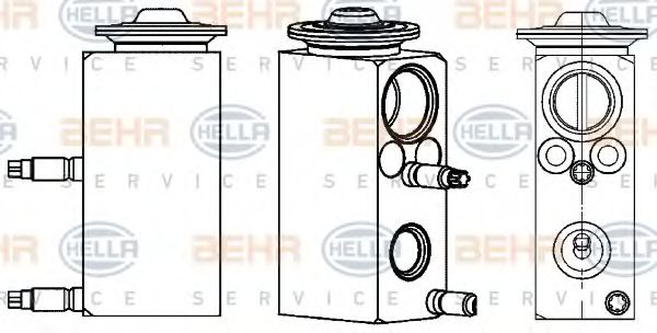 форсунка, расширительный клапан BEHR HELLA SERVICE 8UW 351 234-581
