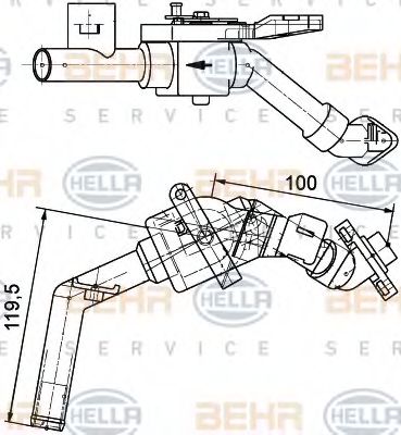 Регулирующий клапан охлаждающей жидкости BEHR HELLA SERVICE 9006869