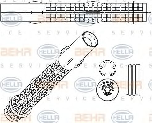 Осушитель, кондиционер BEHR HELLA SERVICE 8FT 351 335-211