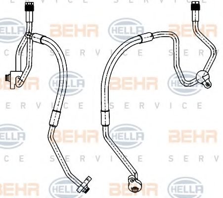 Трубопровод высокого давления, кондиционер BEHR HELLA SERVICE 9GS 351 338-471