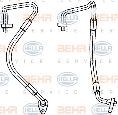 Трубопровод высокого давления, кондиционер BEHR HELLA SERVICE 9GS 351 338-571
