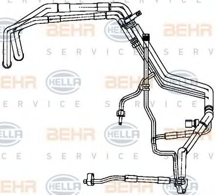 Трубопровод высокого / низкого давления, кондиционер BEHR HELLA SERVICE 9GS351338731