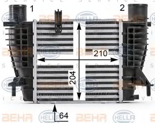 Интеркулер BEHR HELLA SERVICE 8ML 376 700-131