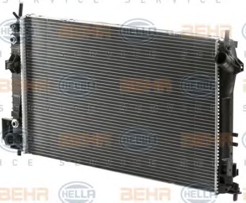 Радиатор, охлаждение двигателя BEHR HELLA SERVICE 8MK376700441