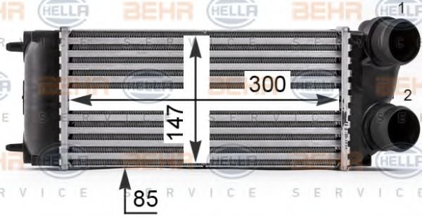 Интеркулер BEHR HELLA SERVICE 8ML 376 700-511