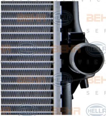 Радиатор, охлаждение двигателя BEHR HELLA SERVICE 8MK376713134