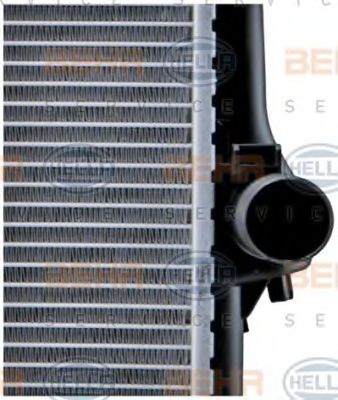 Радиатор, охлаждение двигателя BEHR HELLA SERVICE 62339