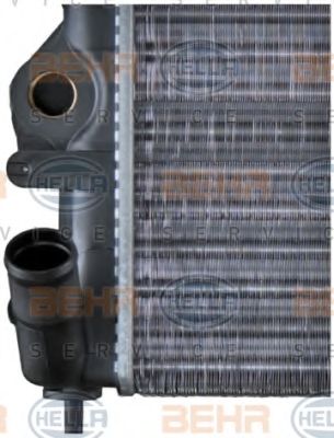 Радиатор, охлаждение двигателя BEHR HELLA SERVICE 8MK376717441