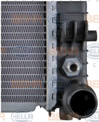 Радиатор, охлаждение двигателя BEHR HELLA SERVICE 96138