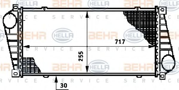 Интеркулер BEHR HELLA SERVICE 8ML376720391