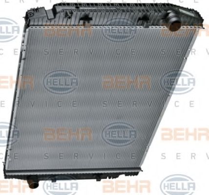 Радиатор, охлаждение двигателя BEHR HELLA SERVICE 91252
