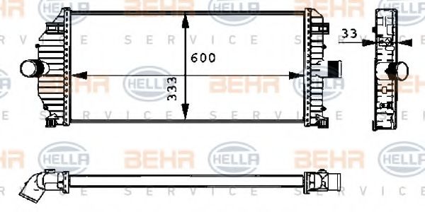 Интеркулер BEHR HELLA SERVICE 8ML 376 723-101