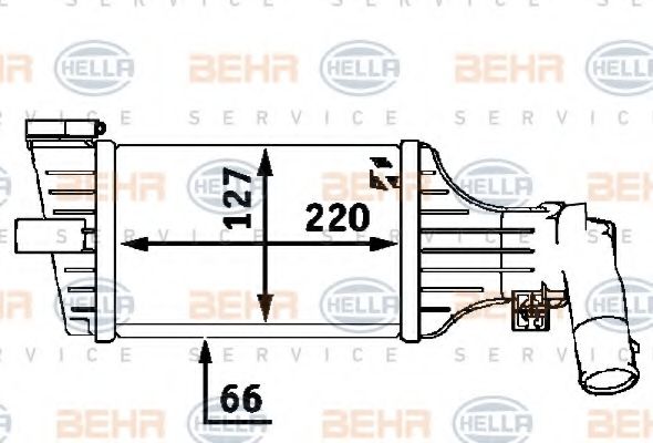 Интеркулер BEHR HELLA SERVICE 8ML 376 723-181