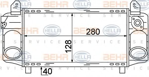 Интеркулер BEHR HELLA SERVICE 8ML 376 723-421