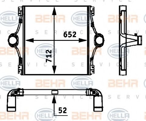 Интеркулер BEHR HELLA SERVICE 8ML 376 724-101