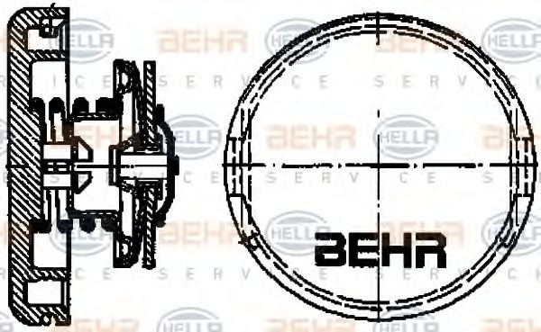 Болт, пробка радиатора BEHR HELLA SERVICE 8MY 376 742-231
