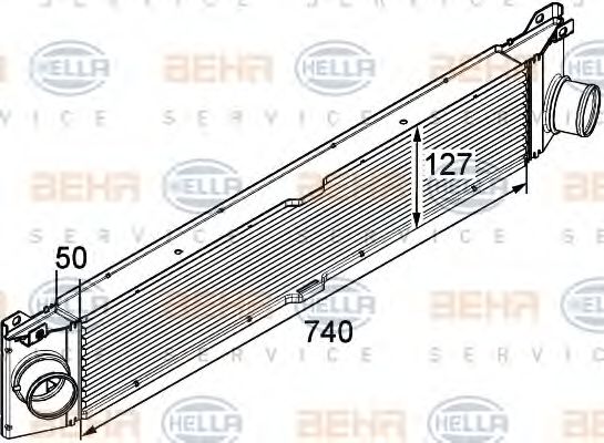 Интеркулер BEHR HELLA SERVICE 8ML 376 746-011