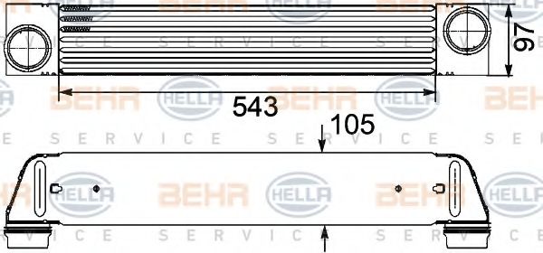 Интеркулер BEHR HELLA SERVICE 8ML 376 746-461