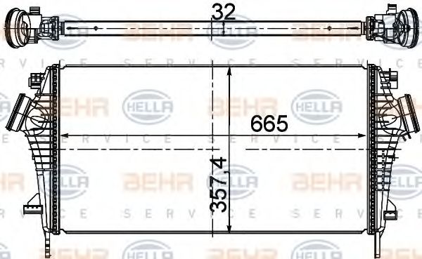 Интеркулер BEHR HELLA SERVICE 8ML 376 746-484