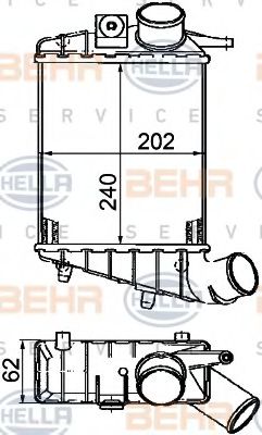 Интеркулер BEHR HELLA SERVICE 8ML 376 746-541