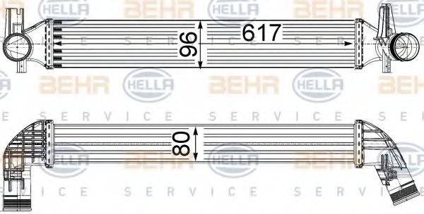 Интеркулер BEHR HELLA SERVICE 8ML 376 749-831