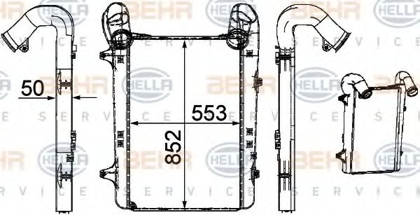 Интеркулер BEHR HELLA SERVICE 8ML 376 756-101