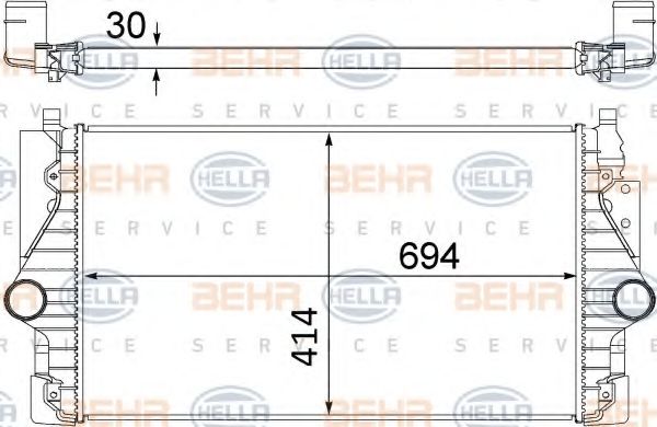 Интеркулер BEHR HELLA SERVICE 8ML 376 756-141