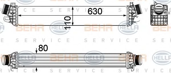 Интеркулер BEHR HELLA SERVICE 8ML 376 756-281