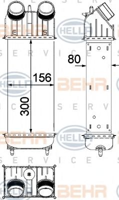 Интеркулер BEHR HELLA SERVICE 8ML 376 756-401