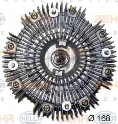 Сцепление, вентилятор радиатора BEHR HELLA SERVICE 8MV 376 758-691