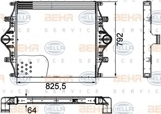 Интеркулер MAHLE FILTER IC240