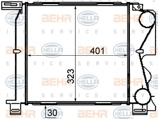 Интеркулер BEHR HELLA SERVICE 8ML 376 760-691