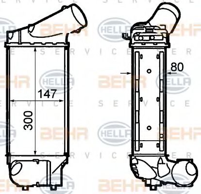 Интеркулер BEHR HELLA SERVICE 8ML 376 760-731