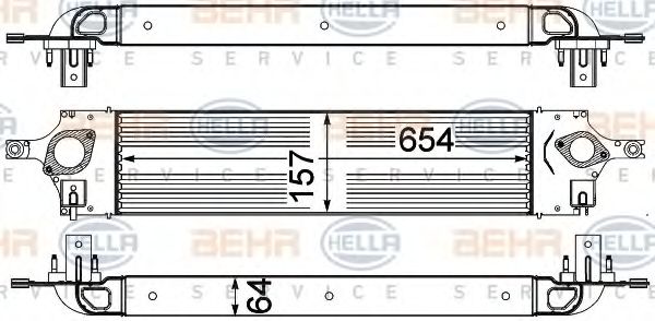 Интеркулер BEHR HELLA SERVICE 8ML 376 762-191