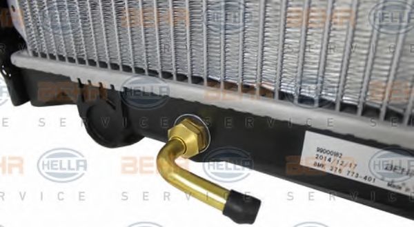 Радиатор, охлаждение двигателя BEHR HELLA SERVICE 8MK376773401
