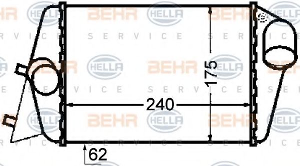 Интеркулер BEHR HELLA SERVICE 8ML 376 776-281