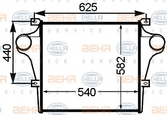 Интеркулер BEHR HELLA SERVICE 8ML 376 776-761