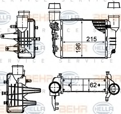 Интеркулер BEHR HELLA SERVICE 8ML 376 783-581