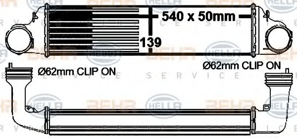 Интеркулер BEHR HELLA SERVICE 8ML 376 787-144