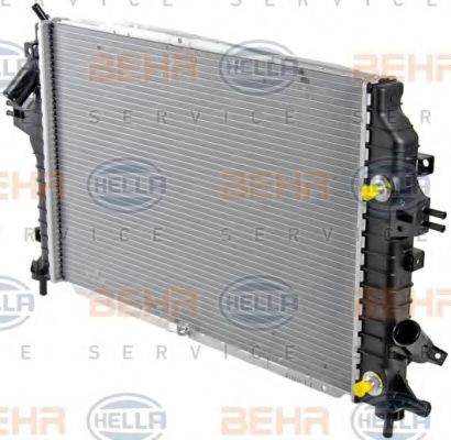Радиатор, охлаждение двигателя BEHR HELLA SERVICE 8MK376790031
