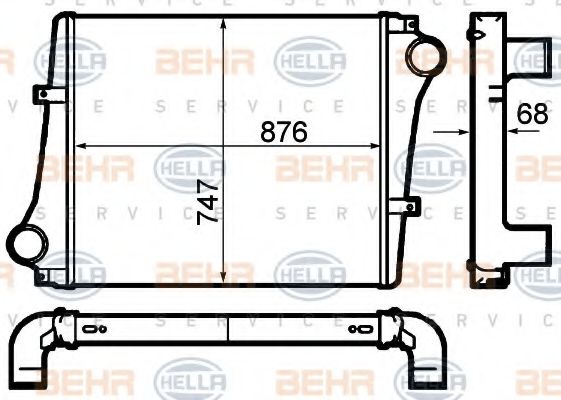 Интеркулер BEHR HELLA SERVICE 8ML 376 792-041