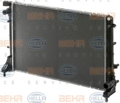 Радиатор, охлаждение двигателя BEHR HELLA SERVICE 8MK376900191