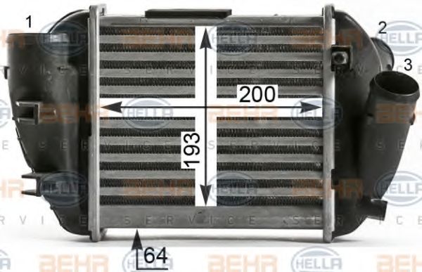 Интеркулер BEHR HELLA SERVICE 8ML 376 900-361