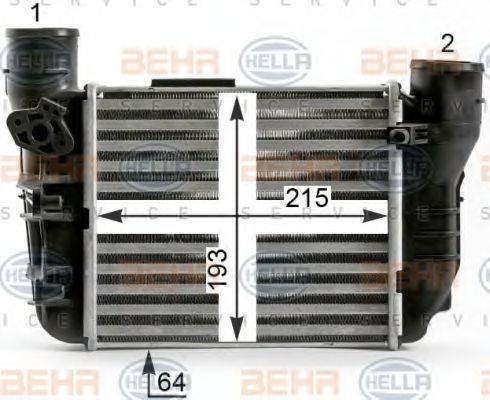 Интеркулер BEHR HELLA SERVICE 8ML 376 900-371