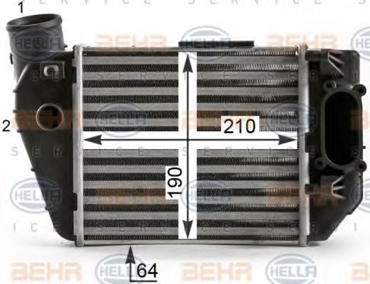 Интеркулер BEHR HELLA SERVICE 8ML 376 900-381